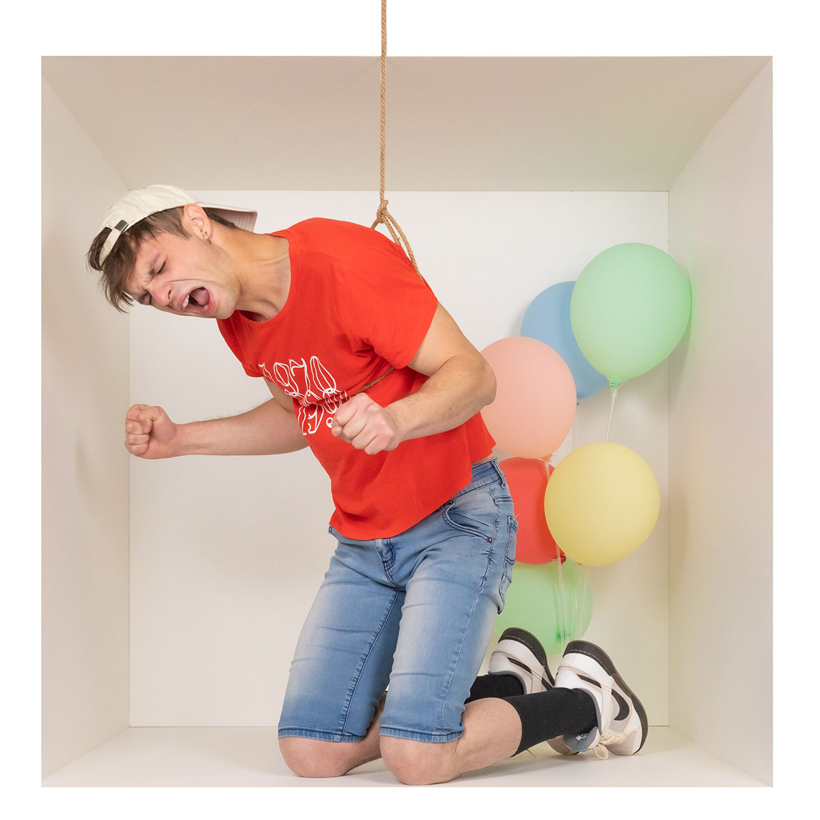 Ritratto creativo in studio fotografico a Roma